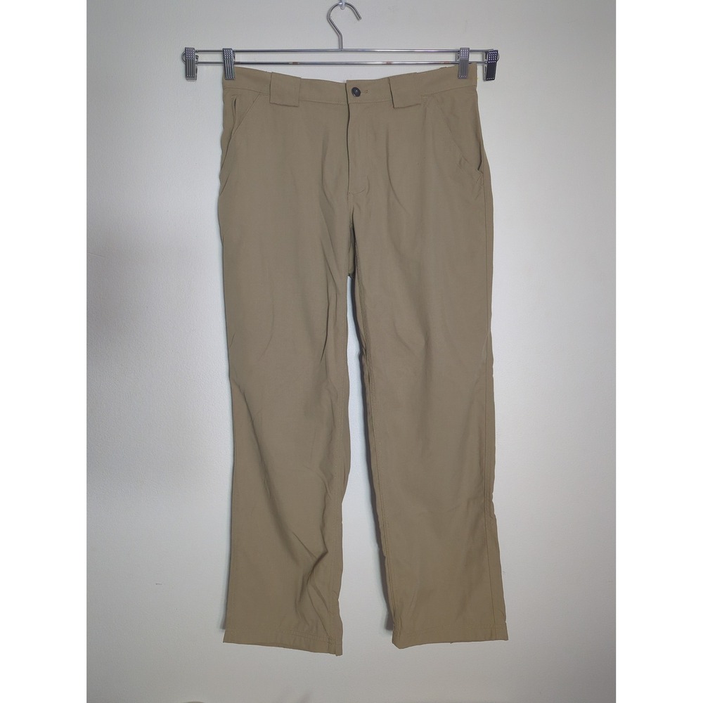 Duluth Trading Co Dry on the Fly Nylon Pants Mens L x 32 Tan Khaki Hiking Work
